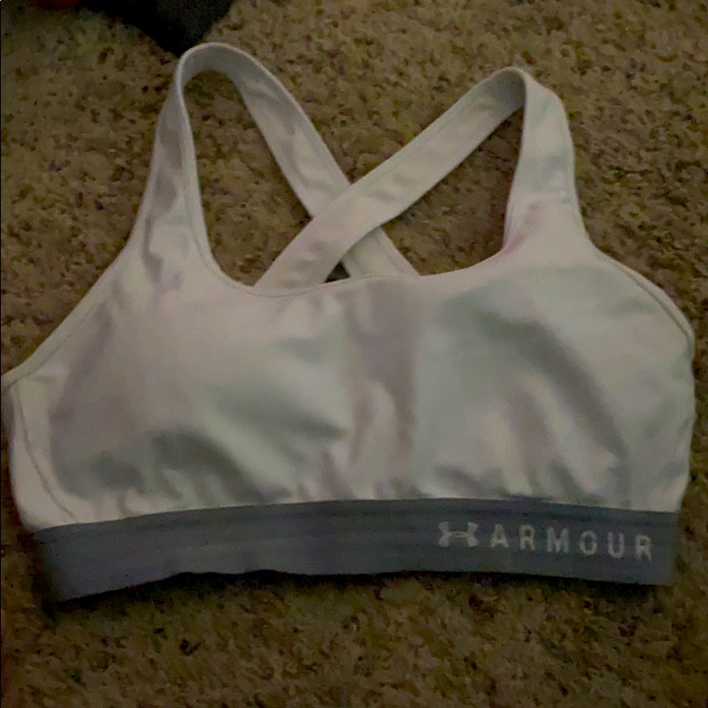 White sports bra